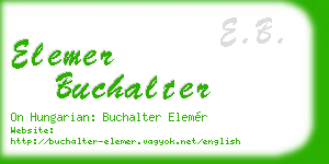 elemer buchalter business card